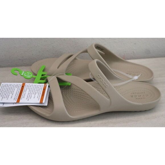 Crocs 206756-2V3 Women's Sz 8 Beige Kadee II Strappy Sandals - Picture 4 of 6